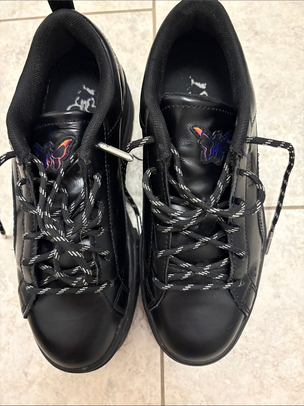 Puma Dua Lipa. Mayze Fluture . Black Casual Lace-Up Sneakers
